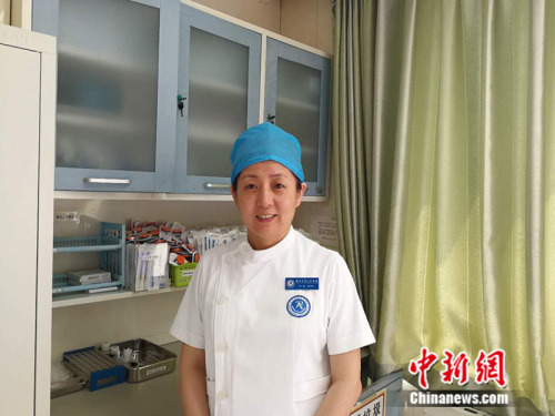 北京大学人民医院产科护士长孙敏 记者 张尼 摄 北京大学人民医院产科护士长孙敏 记者 张尼 摄