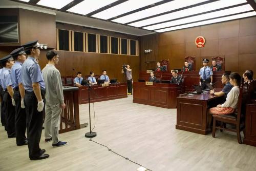 庭审现场。来源:上海一中院官方微博 庭审现场。来源:上海一中院官方微博