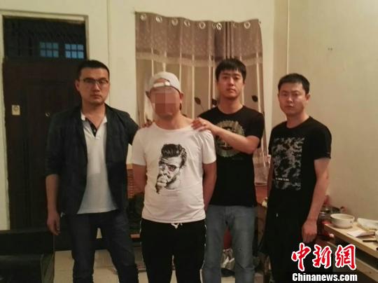 嫌疑人张某被延长警方抓获。 警方供图 摄 嫌疑人张某被延长警方抓获。 警方供图 摄