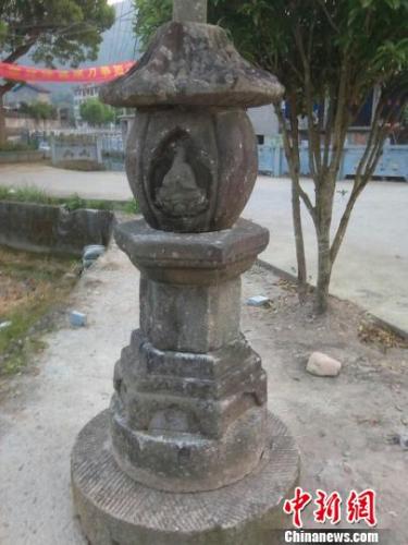 图为:邵园石塔。永嘉警方供图 图为:邵园石塔。永嘉警方供图